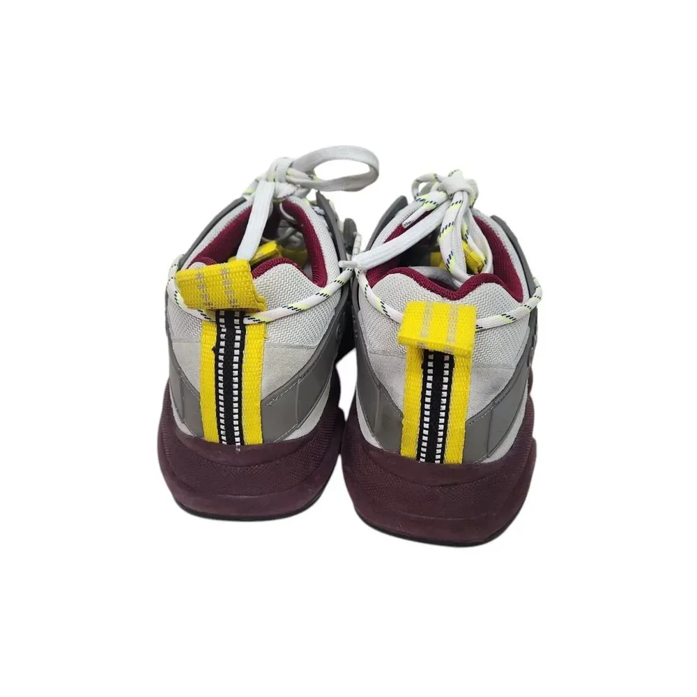 GANNI Shoes Womens EU 41 US 11‎ Grey Tech Chunky Mixed-Media Sneakers Luxury